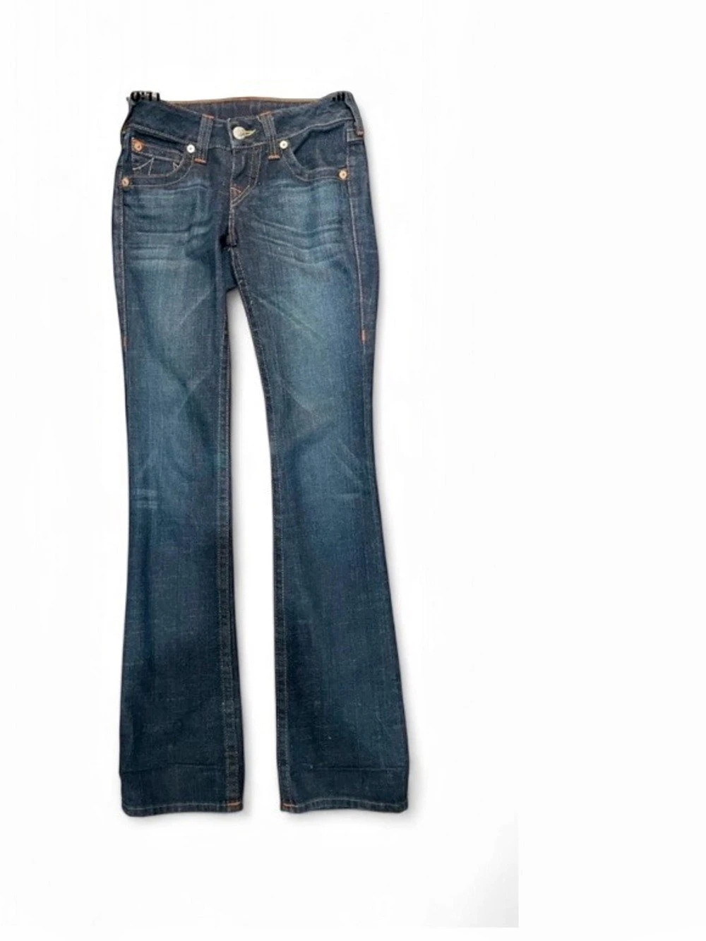 Y2K True Religion Becky Flap Pocket bootcut Jeans Waist 26 Blue